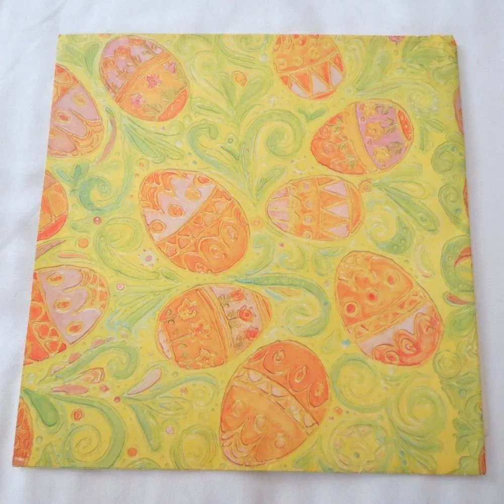 Lot of VINTAGE Spring & Easter Giftwrap Wrapping Paper 5 Designs
